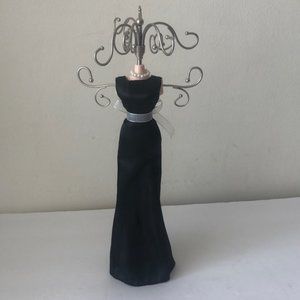 Black dress Doll Jewelry STAND Organizer 15” New